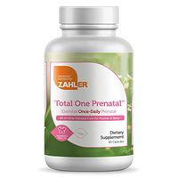 Zahler Total One Prenatal, Contains Folic Acid and Iron, an All-Natural Complete Pregnancy and Breastfeeding Multivitamin Supplement, Just One Capsule a Day,Certified Kosher, 60 Capsules