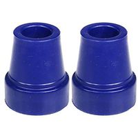 PCP Replacement ¾ Inch Cane Tips, Reinforced Rubber Walking Stick Feet, 2 Pack, Blue