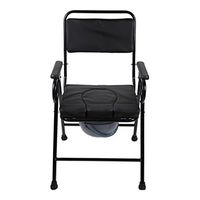 JPXZMYY Shower Chair, Collapsible Old Man Pregnant Women Bath Chair Bathroom Potty Chair Black Safety Portable
