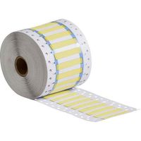 Brady 3PS-125-2-YL-SC PermaSleeve Wire Marking Sleeves - 1" Core, 0.235" Height, 2.00" Width, Polyolefin (B-342) Yellow (Roll of 1000)