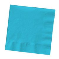 Creative Converting Touch of Color 2-Ply 50 Count Paper Lunch Napkins, Bermuda Blue (661039B)