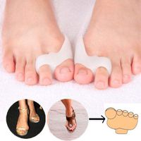bjlongyi 1 Pair Toe Separators Reusable Silicone Shield Bunion Guards Pad Cushion Aid Washable Toe Separators Pain Relief Tool