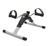 ZAIHW Folding Pedal Exerciser with Electronic Display for Legs and Arms Workout, Portable Foot Peddler Desk Bike Arm and Leg Peddler Machine