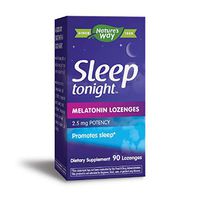 Nature's Way Sleep Tonight Melatonin Lozenges, Promotes Sleep*, 2.5mg Potency, 90 Lozenges