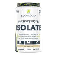 Bodylogix Native Whey Isolate Protein Powder, NSF Certified for Sport, Vanilla Bean, 22 Servings