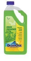 Summit Brands DOF0632N DrainOUT Drain Freshener & Clog Preventer, 32 Fl. Oz. Bottle, Green