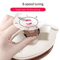 Magnetic Window Wiper, 8-speed Magnetic Adjustment Window Cleaning Robot Cleaning High-grade Glider Washing Glass Cleaning Brush For 5-35mm Thickness (Color : Brown5-25mm)