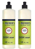 Mrs. Meyer's Clean Day Liquid Dish Soap, Lemon Verbena, 16 Ounce Bottle (Pack of 6)