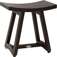 (Fully Assembled) AquaTeak Patented 18" Asia Buru Mocha Teak Shower Bench