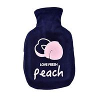 1 Pc Hot Water Bottle Thick Fluff Winter Hand Warmer Small Hot Water Bag with Soft Fleece Covers for Body Warm in Cold Winter 350ML