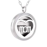 memorial jewelry Hollow Essential Oil Diffuser Aromatherapy Necklace Engrave Perfume Pendant