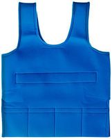 Abilitations Weighted 3 Pound Vest, 30 x 15 to 20 Inches, Blue, Small