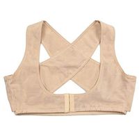 Jajx-hodr Posture Corrector Spinal Support Chest Brace Up for Women Posture Corrector Shapewear Tops Breast Support Bra Top X Strap Bras Shoulder, and Neck Pain Relief (Color : Nude, Size : M)