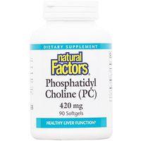 Natural Factors - Phosphatidyl Choline (PC) 420mg, Supports Healthy Liver Function, 90 Soft Gels