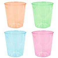 Party Dimensions Neon 60 Count Plastic Tumblers, 2-Ounce