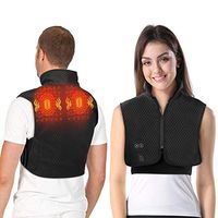 Chanmeen Electric Heated Massage Shawl, Heating Vest Shawl with Adjustable Heated and Massage Therapy for Shoulder Neck Pain, Cervical Pain and Stiff Neck, Fits Men and Women in Cold Winter