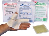 Southwest Technology Elasto-Gel Plus Wound Dressing with Tape 4" x 4" Square, Mildly Adhesive, Sterile, Bacteriostatic, Highly Absorbent, Occlusive