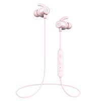 SoundPEATS Bluetooth Earphones, Wireless 4.1 Magnetic Earphones, in-Ear IPX6 Sweatproof Headphones with Mic (Superior Sound with Upgraded Drivers, APTX, 8 Hours Working Time, Secure Fit Design)-Pink