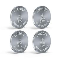3.7V LIR2025 Rechargeable Cell Li-ion Button Battery 30mAh UL Certified for Bluetooth Earphone Light Game Controllers Toys