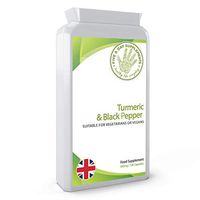 FIVE A DAY SUPPLEMENTS Turmeric 500 mg and Black Pepper 120 Capsules - Suitable for Vegetarian and Vegans