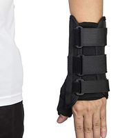 Wrist Brace Splint Support, with Thumb Splint Brace Immobilizer, Carpal Tunnel Wrist Brace Night Support Thumb Stabilizer for Arthritis, Sprains, Tendonitis （Left S）