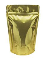 BAP 8 oz Gold Stand Up Pouch with Zip (100 pcs)