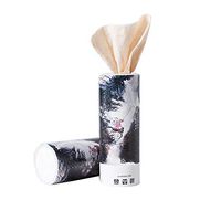 Car Cup Slot Cylinder Tissue Box, Soft Car Tissues, Disposable Facial Tissues, 3-layer Disposable Tissue Gentle, Durable & Convenient, for Car Use and Home Use