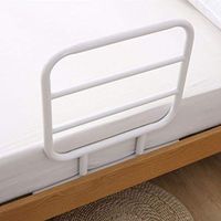Bed Rail Home Bed Assist Rail Bed Side Hand Rail Safety and StabilityTool-Free Assembly，White