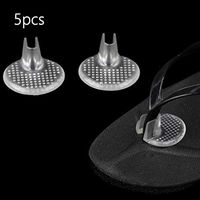 Focal20 5 Pairs Silicone Gel Toe Guards Cushions for Flip-Flop Sandal Clear Thong Protectors