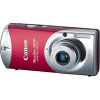 Canon Powershot SD30 5MP Digital Elph Camera with 2.4x Optical Zoom (Rockstar Red)