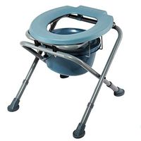 Zhong Toilet Chair/Elderly Pregnant Woman Stool Stool Height Adjustable Free Blue