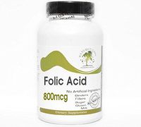 Folic Acid 800mcg ~ 100 Capsules - No Additives ~ Naturetition Supplements