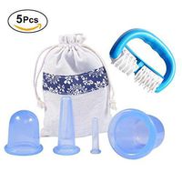 Yosoo Silicone Vacuum Massage Cups Wheel Anti Cellulite Household Foot Leg Roller Moisturizing Detoxification Suction Cupping