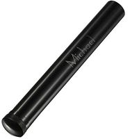 Personalized Rangpur Black Matte Aluminum Cigar Tube with Parisian Engraving