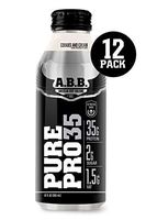 American Body Building Pure Pro 35, Premium Protein Shakes, Muscle Recovery, HI-Protein, Low Fat, Low Sugar, Cookies and Cream Flavored Ready to Drink 12 oz Bottles, 12 Count