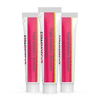 Triple Antibiotic Ointment Maximum Strength Skin Care by Sion Medical. Value Pack of Antibacterial in 3 Individual Tubes. Treats Cuts, Scrapes, Burns - 1 oz Size Pack of 3 - First Aid to Go!