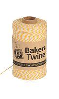 Gold & White Bakers Twine - 240 Yards Per Roll - Pack of 2
