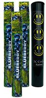 Herb Airtight Tube Pocket Protector with Cyclones Blueberry Hemp Cones 3 Count DC Crafts Nation- Happy Face