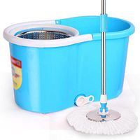 Hand Pressure Stainless Steel Basket Stainless Steel Plate Double Drive Rotary Mop DELICATEWNN