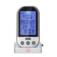 RTYUU Digital Instant Read Meat Thermometer, Food Temperature Probes for Kitchen Cooking BBQ Poultry Grill Fast Timer Alarm Backlight