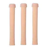 Dr. Foot's Toe Tubes-3 Pcs-Fabric Sleeve Protectors with Gel Lining Pad The Toes to Prevent Corn, Callus & Blister-Bunions Sore Corns Hammertoes Gel Toe Separators Protector (Medium)