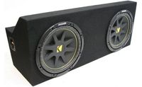 Compatible with Ford Mustang 05-12 Coupe Dual 10" Kicker C10 Subwoofer Sub Box Enclosure 600 Watts Peak