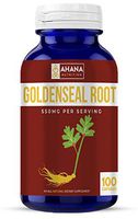 Goldenseal Capsules by Ahana Nutrition – Goldenseal Root Supplement to Help Support The Digestive System & The Immune System (550mg - 100 Capsules)