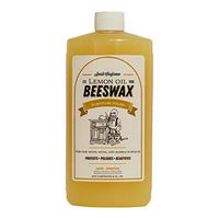 Lemon Oil with Beeswax Wood Furniture Polish and Conditioner, Feed, Protect and Restore Heirlooms, 16 oz.