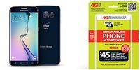 Straight Talk Samsung Galaxy S6 Edge "Black Sapphire " 32GB runs on Verizon's 4G XLTE Via Straight Talk's $45.00 5GB Unlimited talk & Text "Service Card Not included"