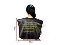 Professional Salon Hair Cutting Collar Cape, Stylist Color Capes Guide Tools -Short Makeup Comb Out Cape Bib, Salon Hair Dye, Shampoo Waterproof Capes -Black