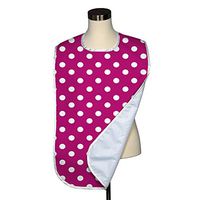 1" Dots Collection Adult Bib - Covered with Care Assorted Prints Available! (Fucshia)