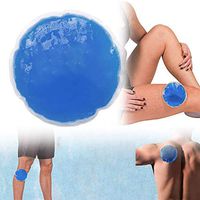 Sodoop Cold Pack, Reusable IceWraps Round Gel Ice Packs with Cloth Backing, Great for Kids Injuries, Pain Relief, Swelling, Inflammation, Sprains, Wisdom Teeth, Tired Eyes, Sinus Relief (Blue)