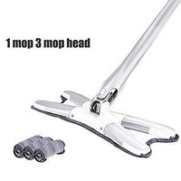 HIUHIU X-Type Microfiber Floor mop with 3pcs mop Cloth Replace Hand-Free wash Flat mop Manual Extrusion Household Cleaning Tools