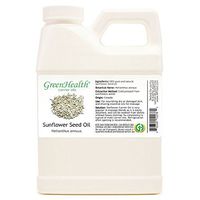 GreenHealth Sunflower Seed Oil - 16 fl oz (473 ml) Plastic Jug w/Cap - 100% Pure Carrier Oil